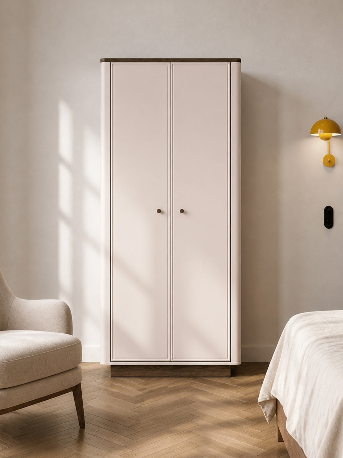 Skriňa otvorená Amberto 92 cm - kašmír / Dub windmill dark