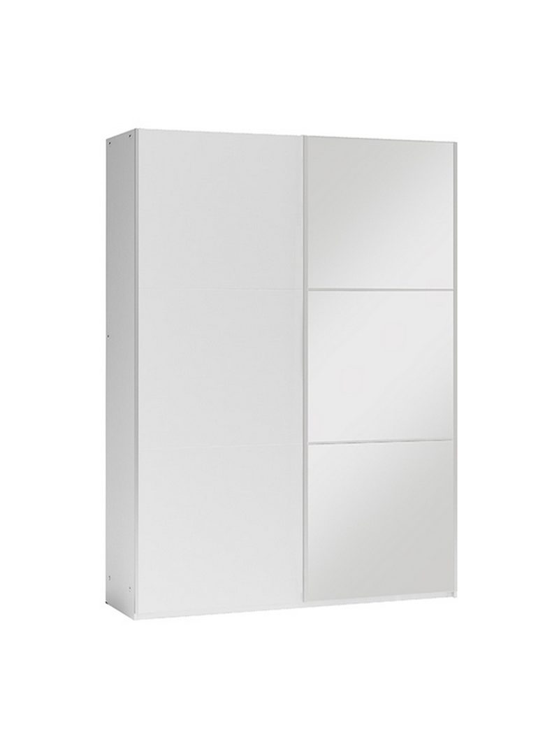 Posuvná skriňa Laris 120 cm biela so zrkadlom