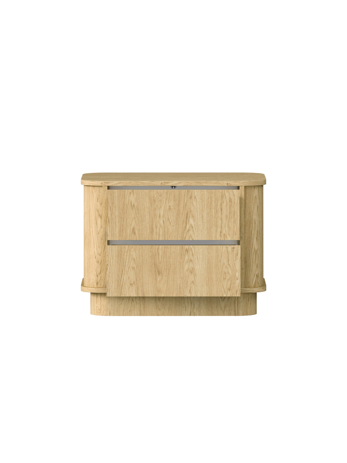 Nočný stolík Vello 63 cm so zásuvkami v farbe dub baltic dune