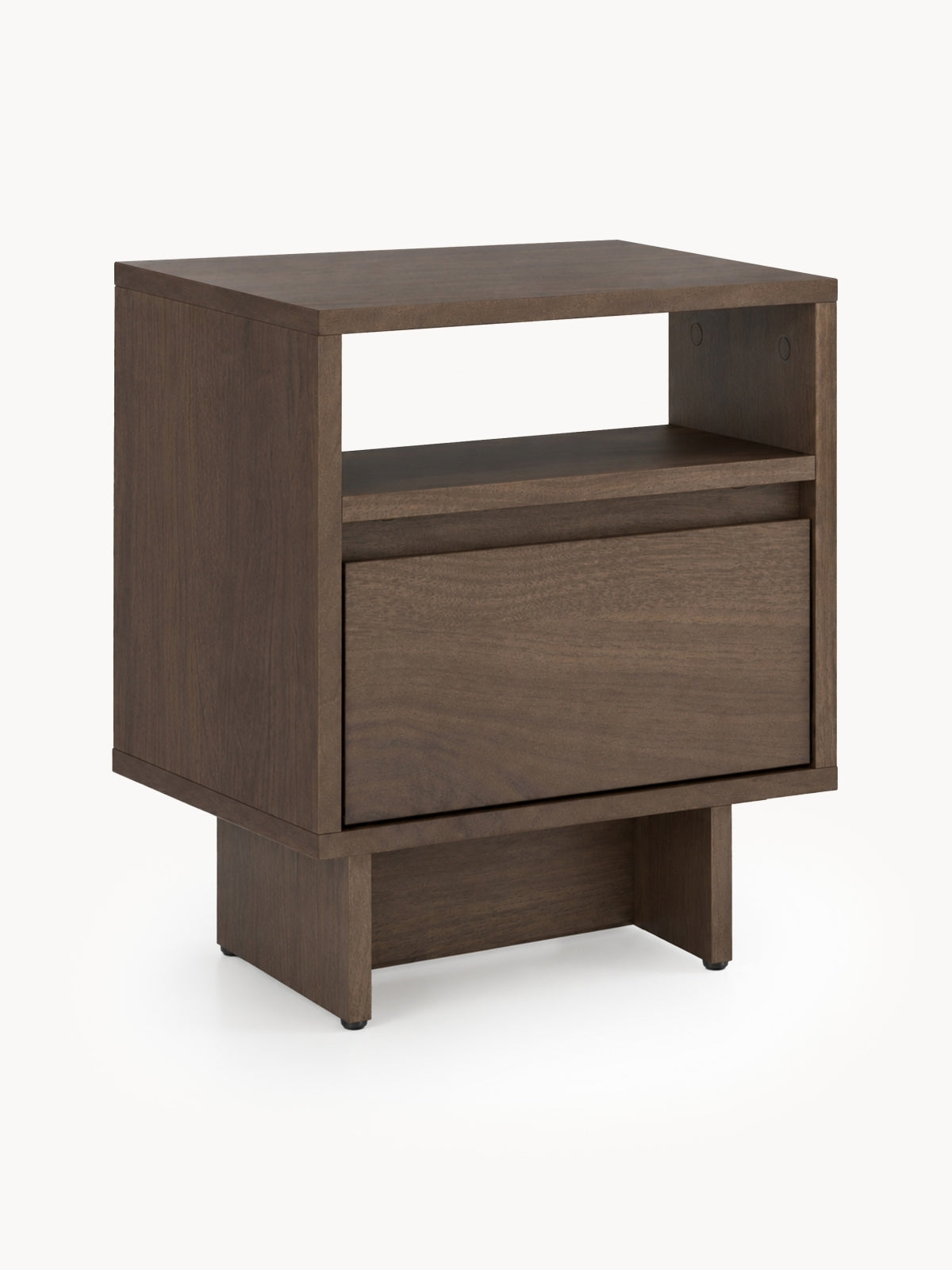 Nočný Stolík Zolia 40 cm z szuflada na sokelu - Orech elegant