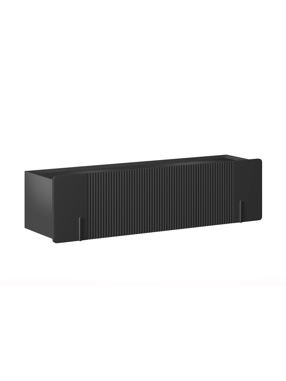 TV skrinka Malmi 150 cm závesné - Čierny mat / Čierny