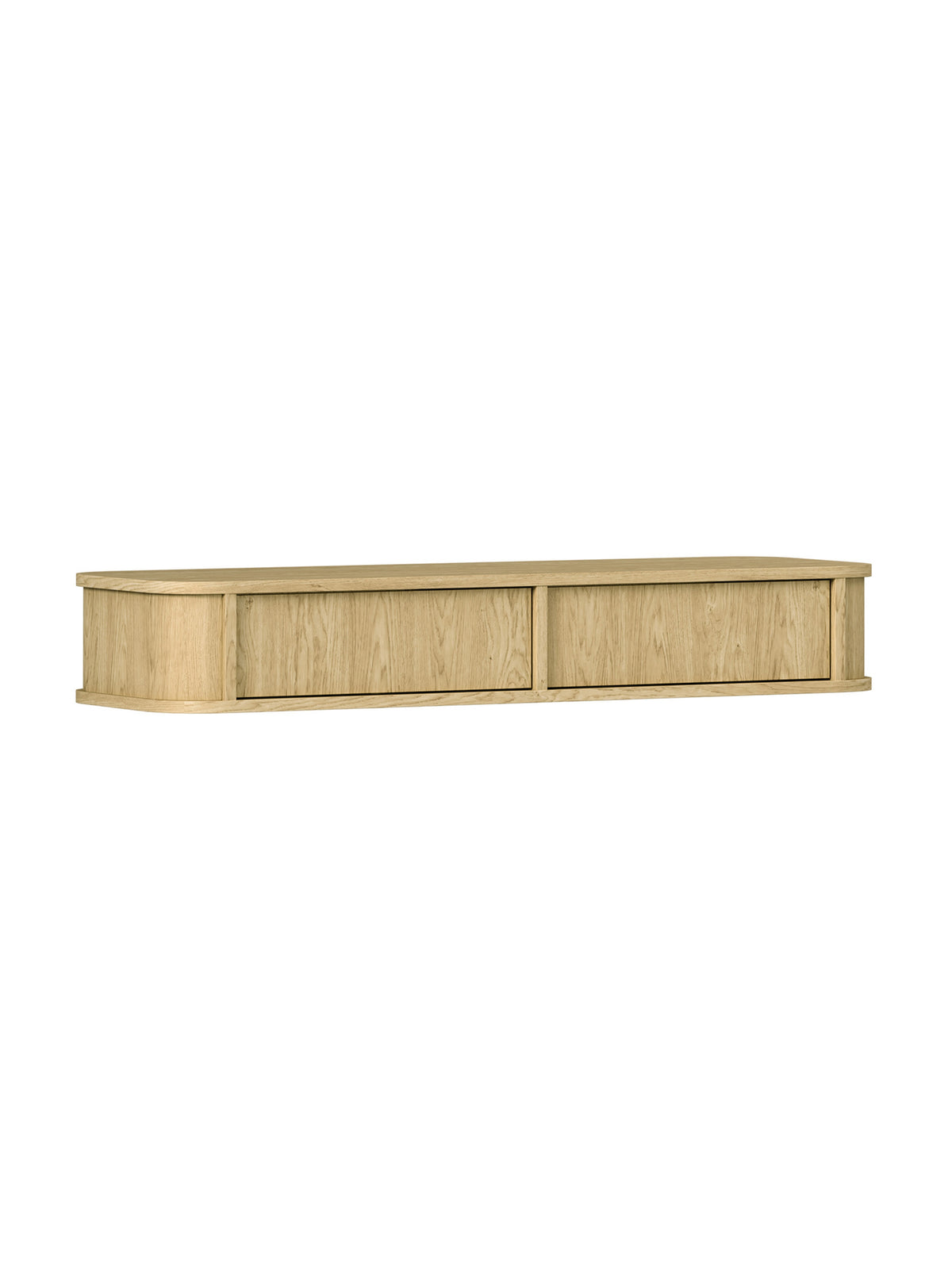 Závesný toaletný stolík Vello 108 cm s dvoma zásuvkami dub baltic dune
